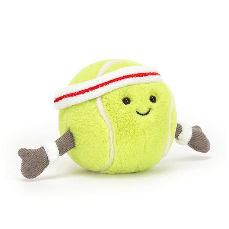 Jellycat Amuseable Sports Tennis Ball  posing