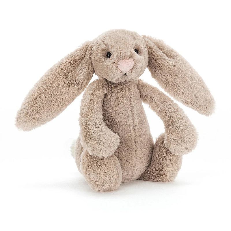 Jellycat Bashful Beige Bunny Small front view sitting