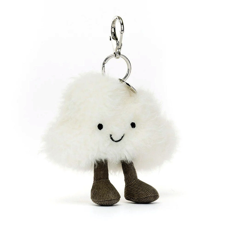 Jellycat Amuseable Cloud Bag Charm front side on view