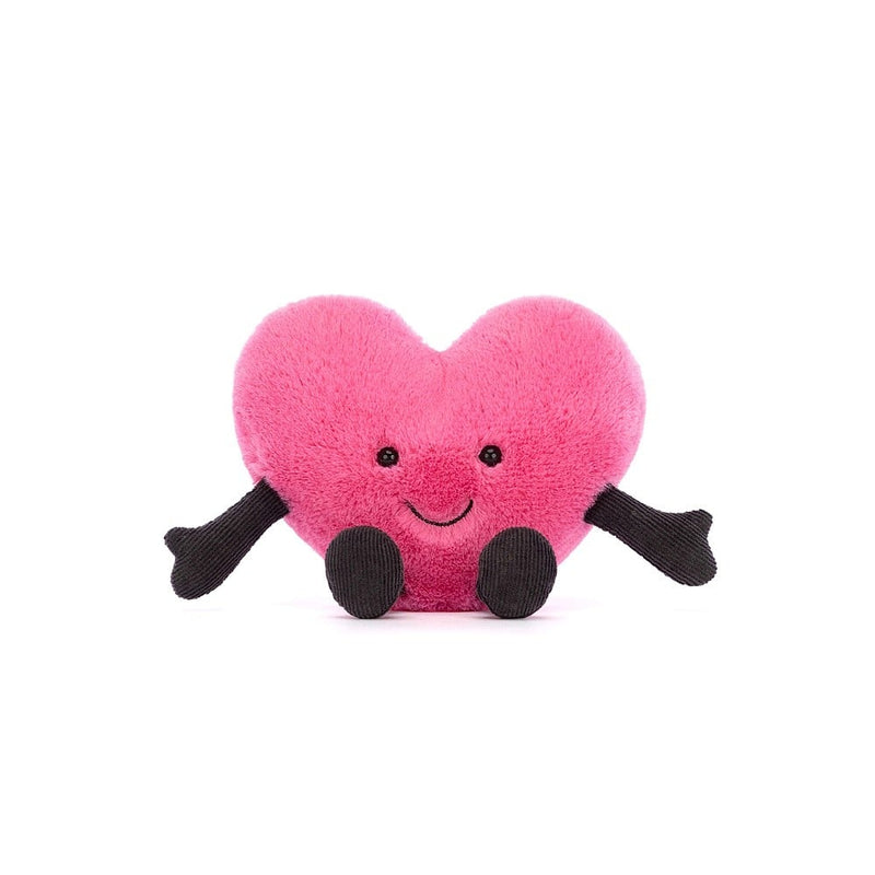Jellycat Amuseable Pink Heart Little front view 2