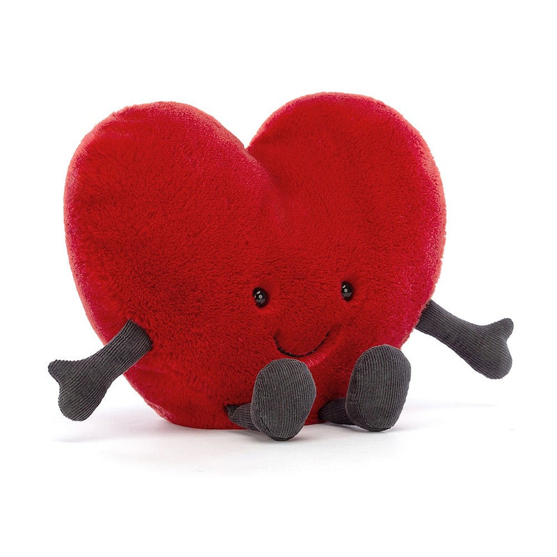 Jellycat Amuseable Red Heart Large Posing
