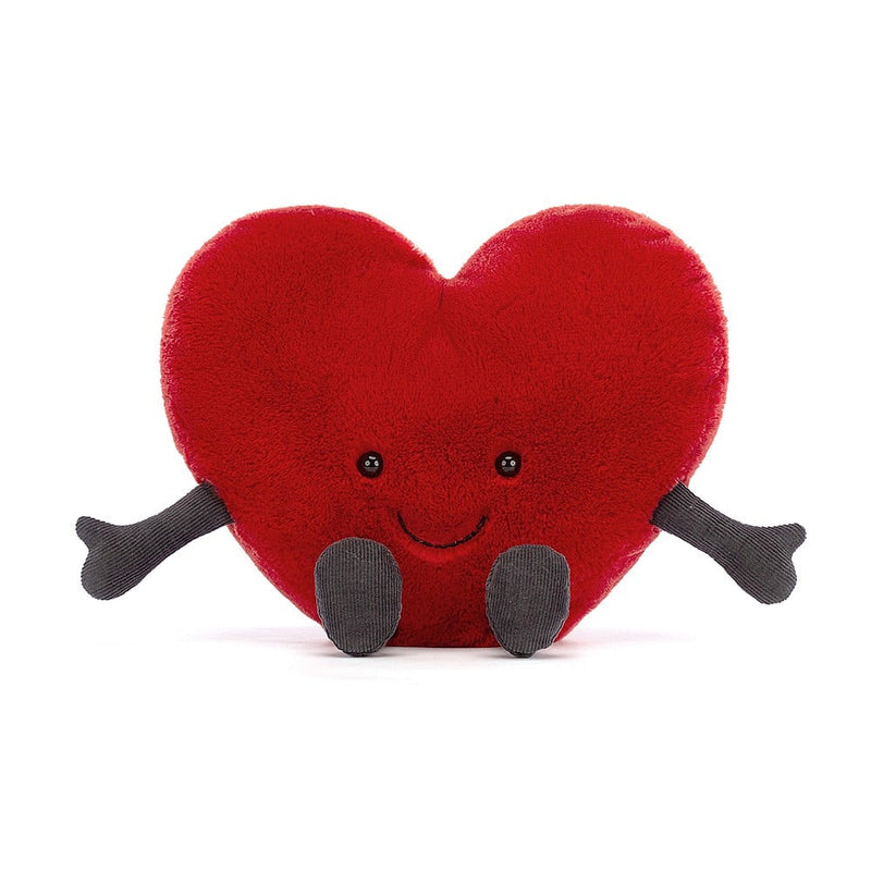 Jellycat Amuseable Red Heart Large Front view