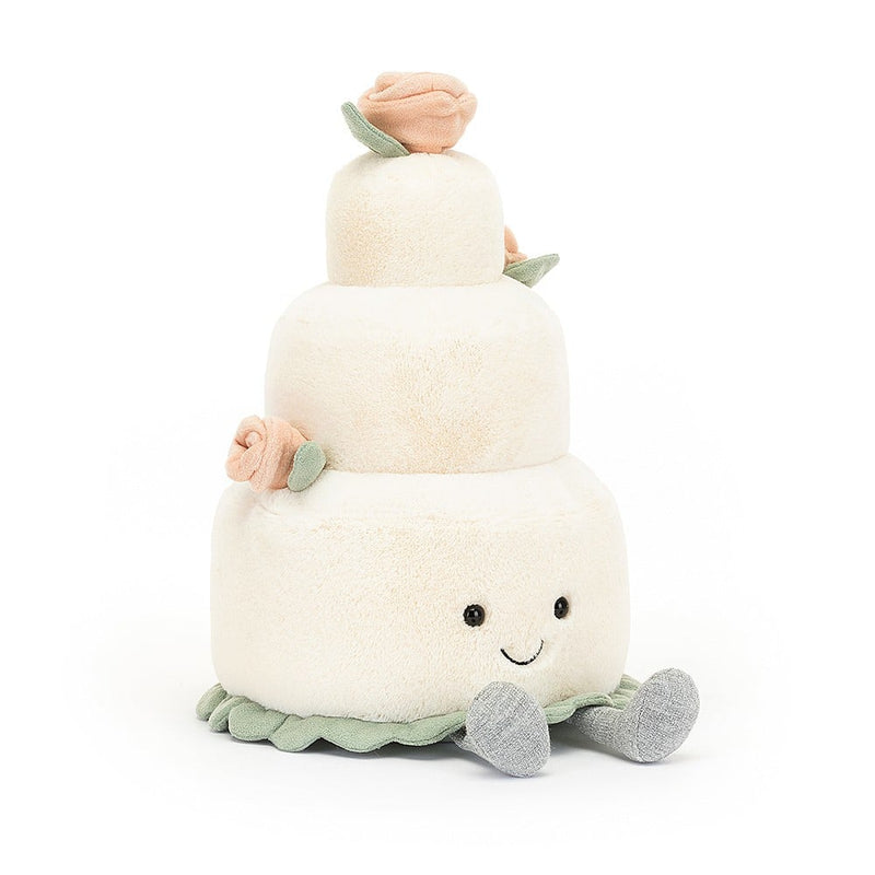 Jellycat Amuseable Wedding Cake front side view