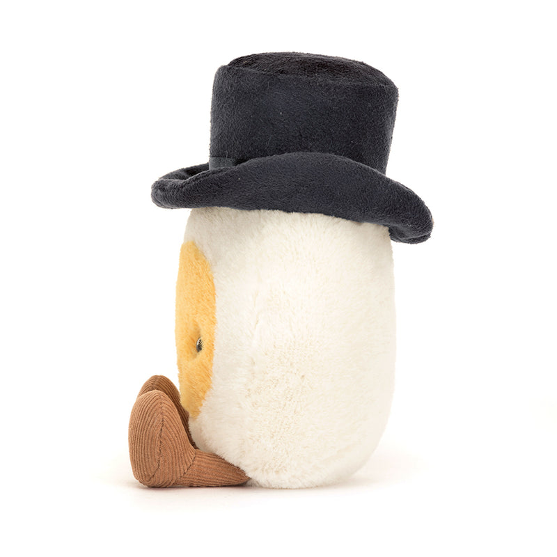 Amuseable Boiled Egg Groom by Jellycat side view
