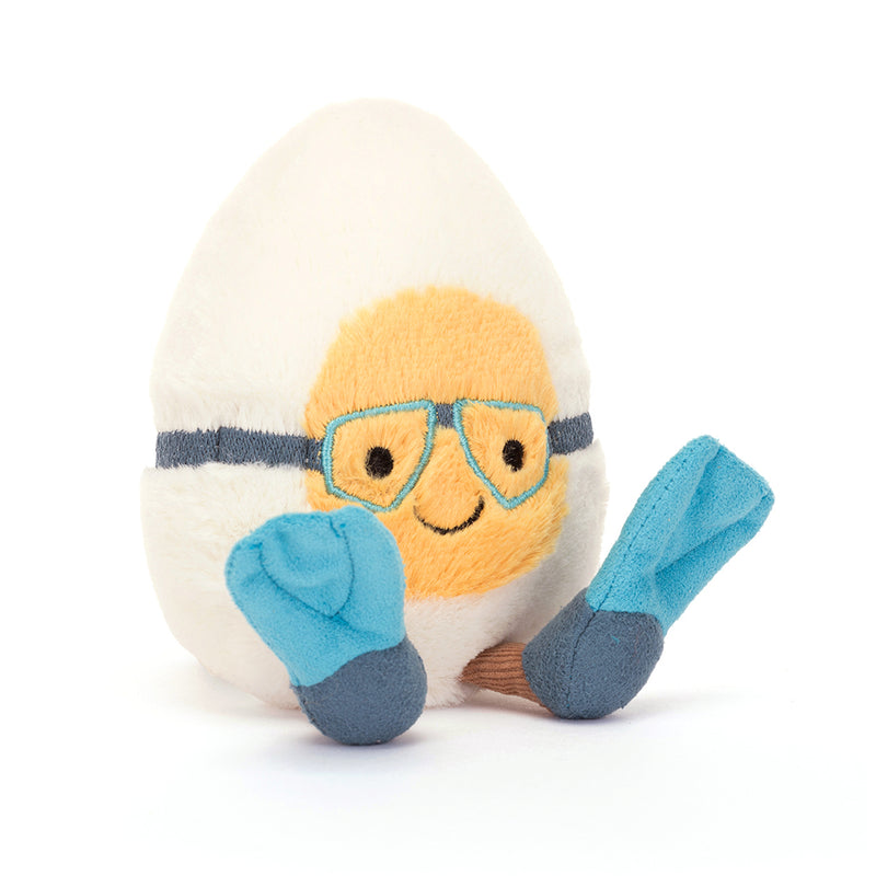 Jellycat Amuseable Boiled Egg Scuba front side view