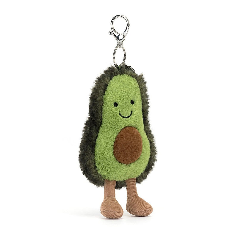 Jellycat Amuseable Avocado Bag Charm front side view