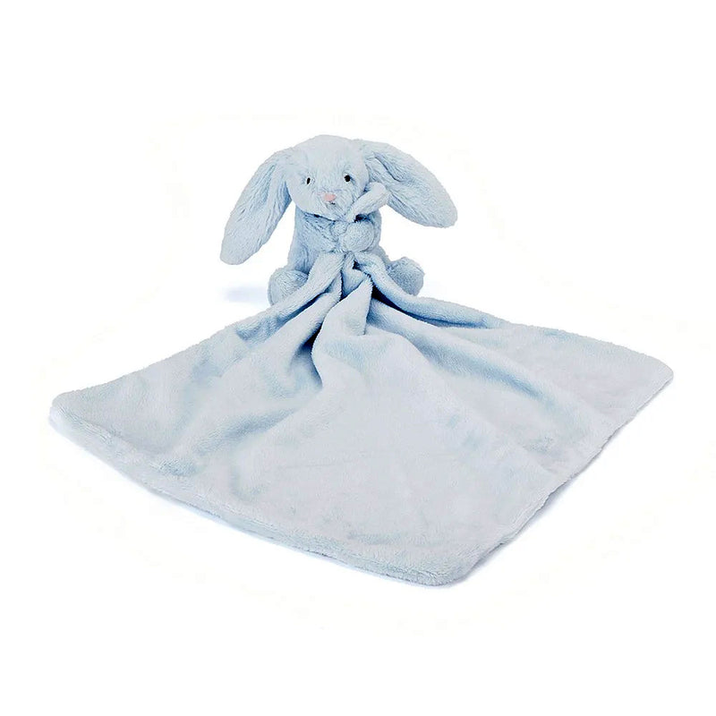 Silky soft jellycat Bunny and soother front view