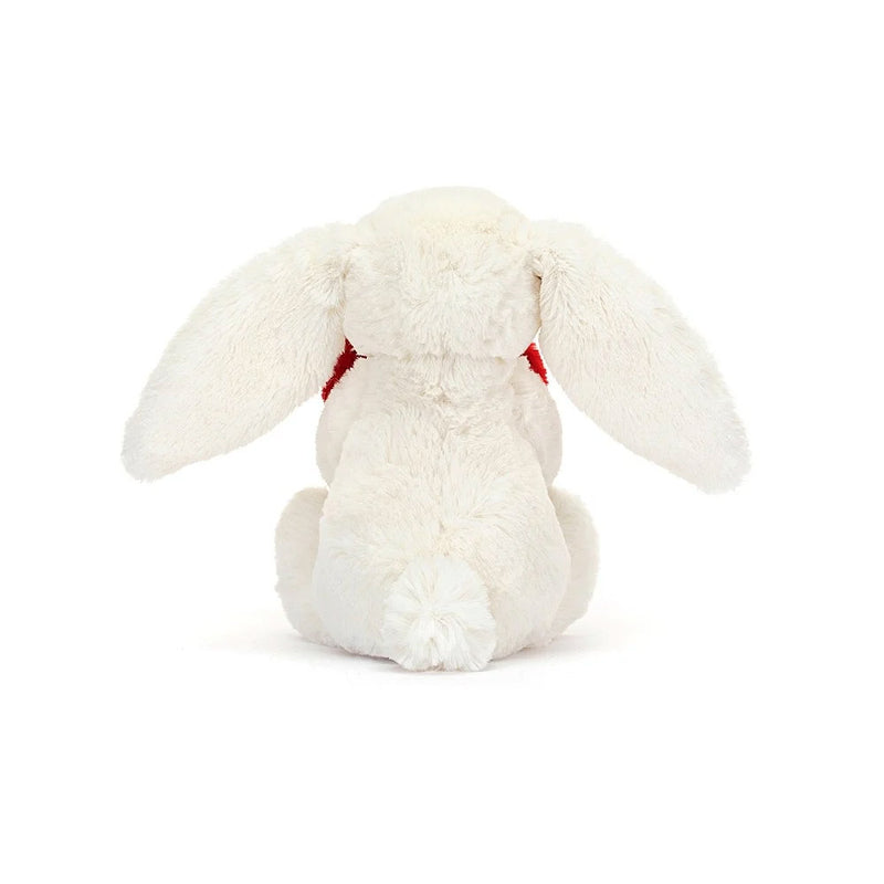 Jellycat Bashful Red Heart Bunny Small rear view