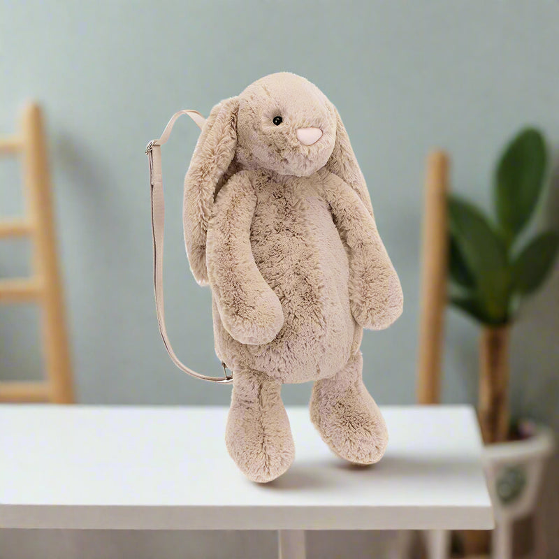 Bashful Beige Bunny Backpack