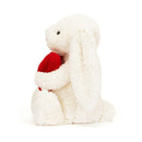 Jellycat Bashful Red Heart Medium side view