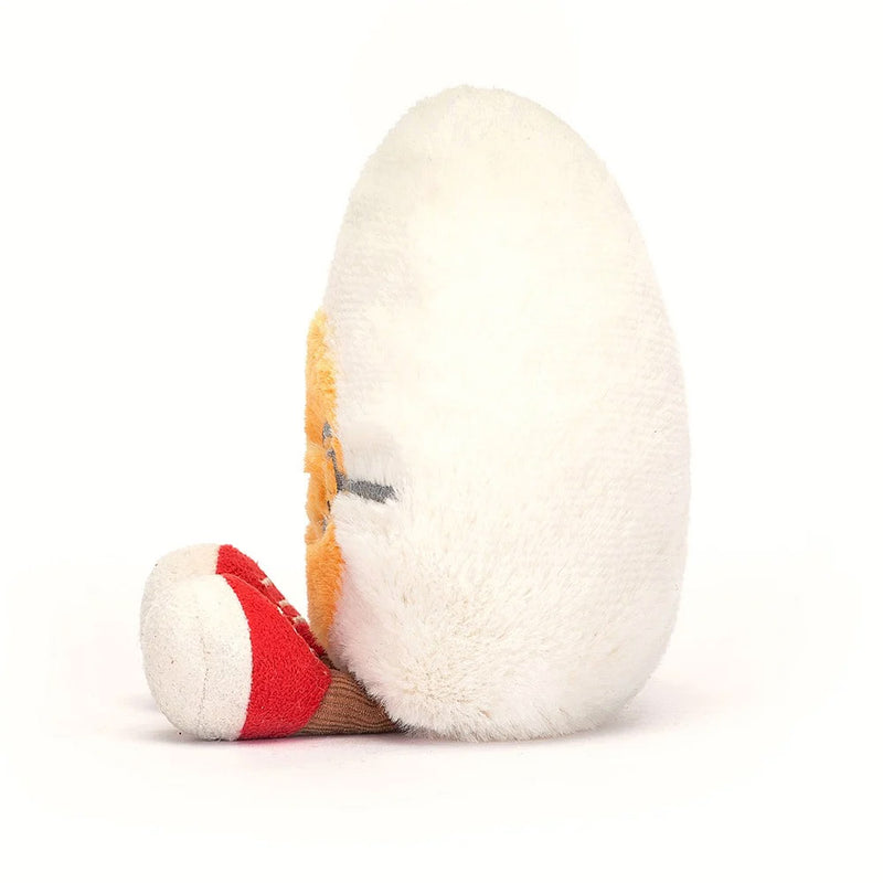 Jellycat Amuseable Boiled Egg Geek sitting side view