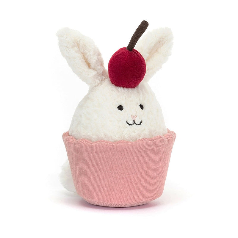 Jellycat Dainty Dessert Bunny Cupcake - posing