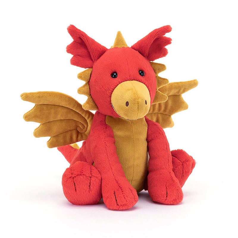 Jellycat Darvin Dragon front side view