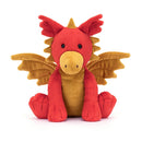 Jellycat Darvin Dragon head-on view