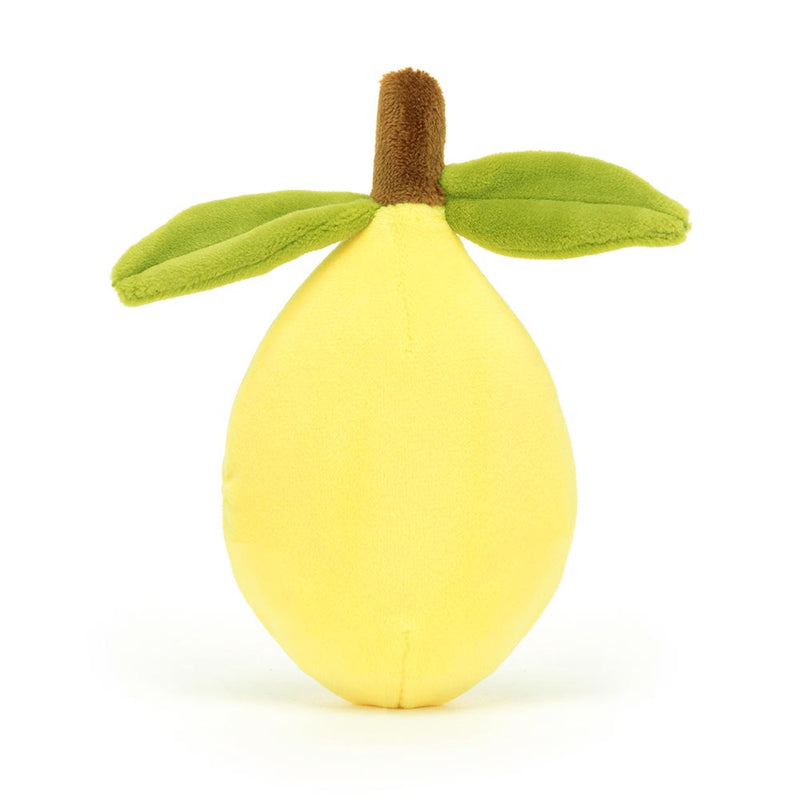 Jellycat soft toy, Fabulous Fruit Lemon rear view