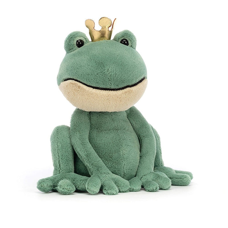 Jellycat Fabian Frog Prince front posing