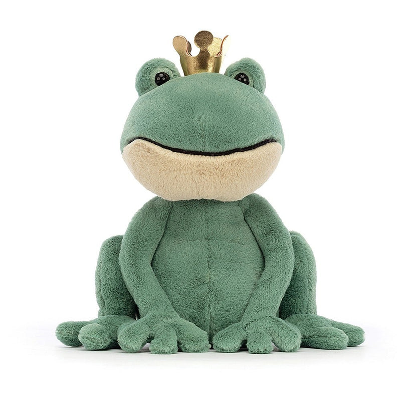 Jellycat Fabian Frog Prince Front view