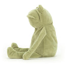 Jellycat Fergus Frog Sitting Side View