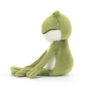 Jellycat Finnegan Frog sitting side view
