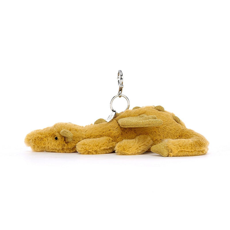Jellycat Golden Dragon Bag Charm Side view