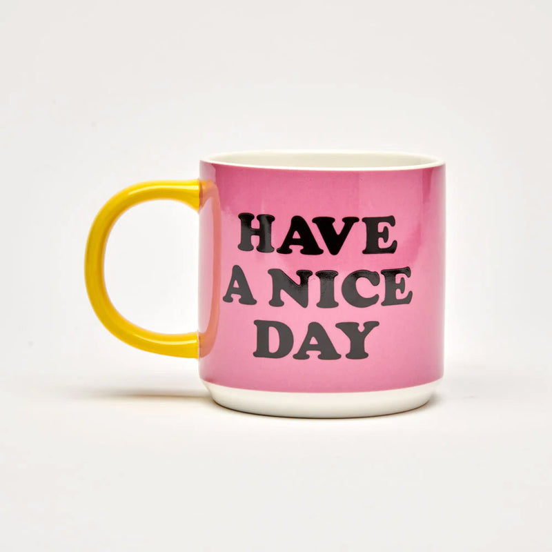 Snoopy and Peanuts Have a Nice Day Mug with the words, Have a Nice Day