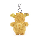 Jellycat Little Dragon Bag Charm rear view