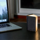 Black Leather Mini Book Light open