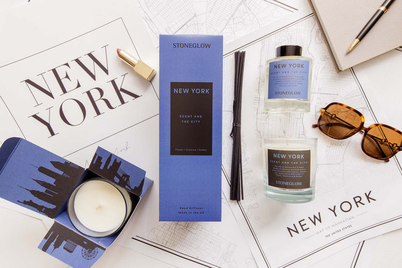 NEW YORK SCENT AND THE CITY Reed Diffuser and Votive overview
