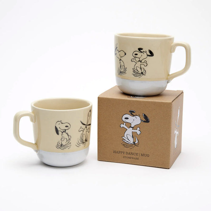 Peanuts Happy Dance Stoneware Mug with gift box