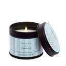 Sea Salt And Oakmoss Scented Candle Tin