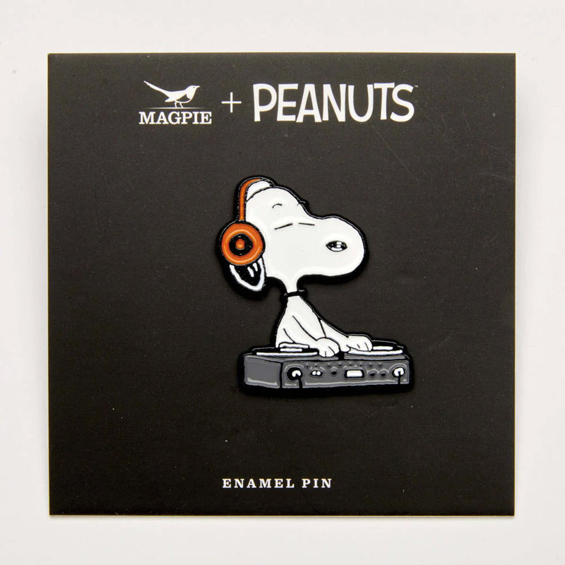 Peanuts Music is Life Enamel Pin - DJ packaging