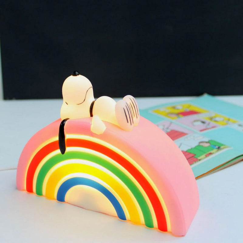 Snoopy Rainbow Mini Led Light glowing