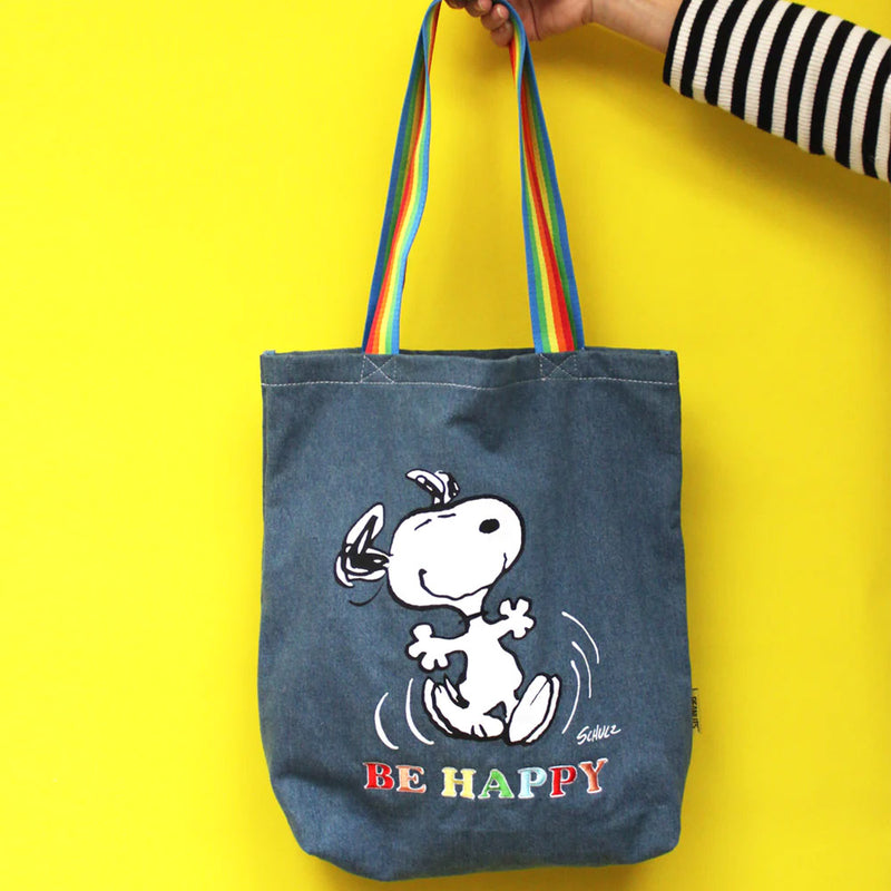 Peanuts Be Happy Tote front view