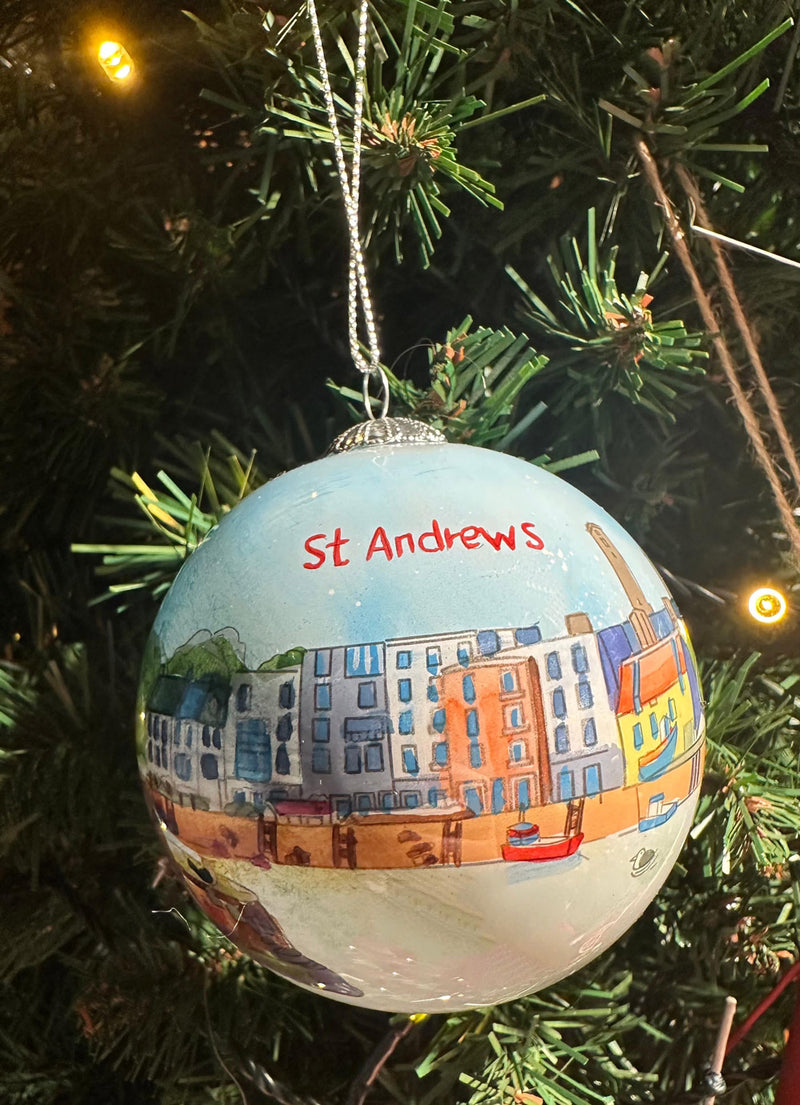 St Andrews Hand Painted Bauble