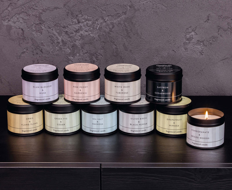 Stoneglow Modern Classics Range of Scented Cadles in a tin
