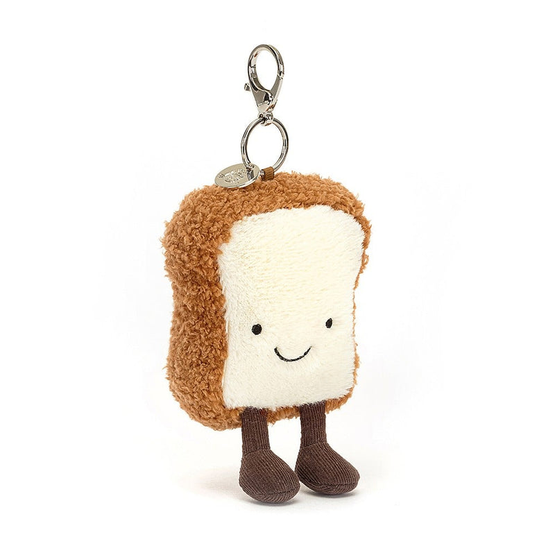Jellycat Amuseable Toast Bag Charm front side view