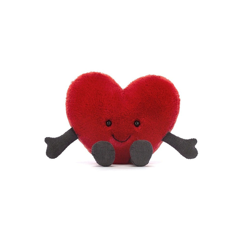Jellycat Amuseable Red Heart Little front view