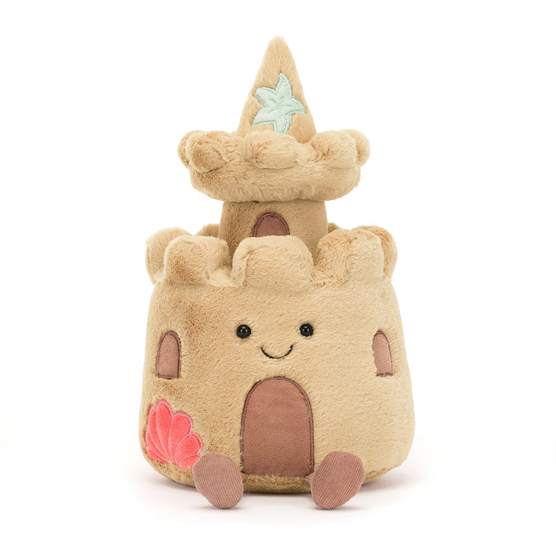 Amuseable Sandcastle by Jellycat front view