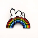 Snoopy and Peanuts Good Vibes Enamel Pin