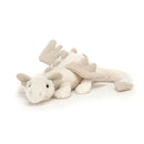 Jellycat Snow Dragon Little front view