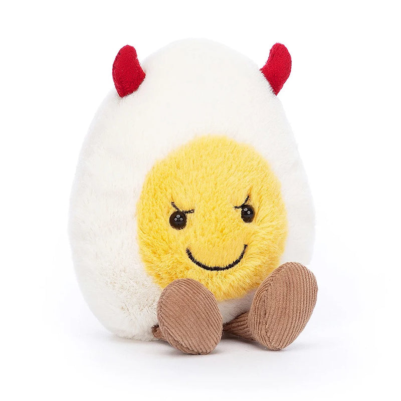 Jellycat Amuseable Devilled Egg Front view sitting