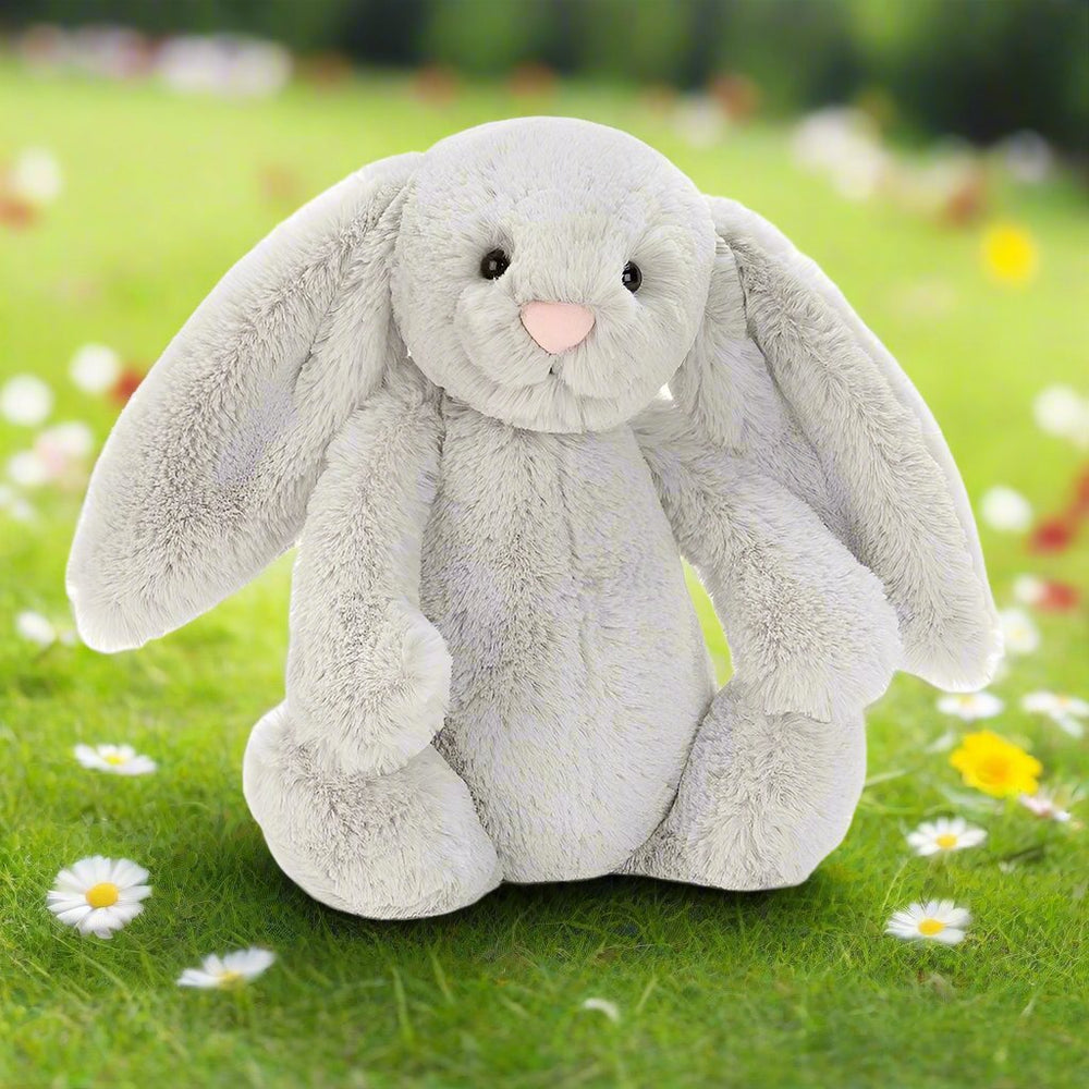 Jellycat Bashful Silver Bunny Medium Bonkers UK