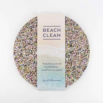 Beach Clean Round Placemat Set