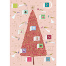 Celestial Tree Advent Calendar Card