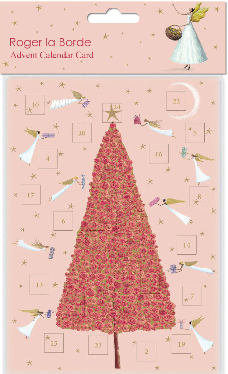 Celestial Tree Advent Calendar Card