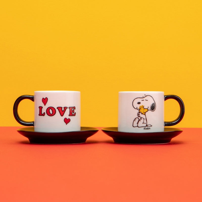 Peanuts Espresso Set of 2 Love