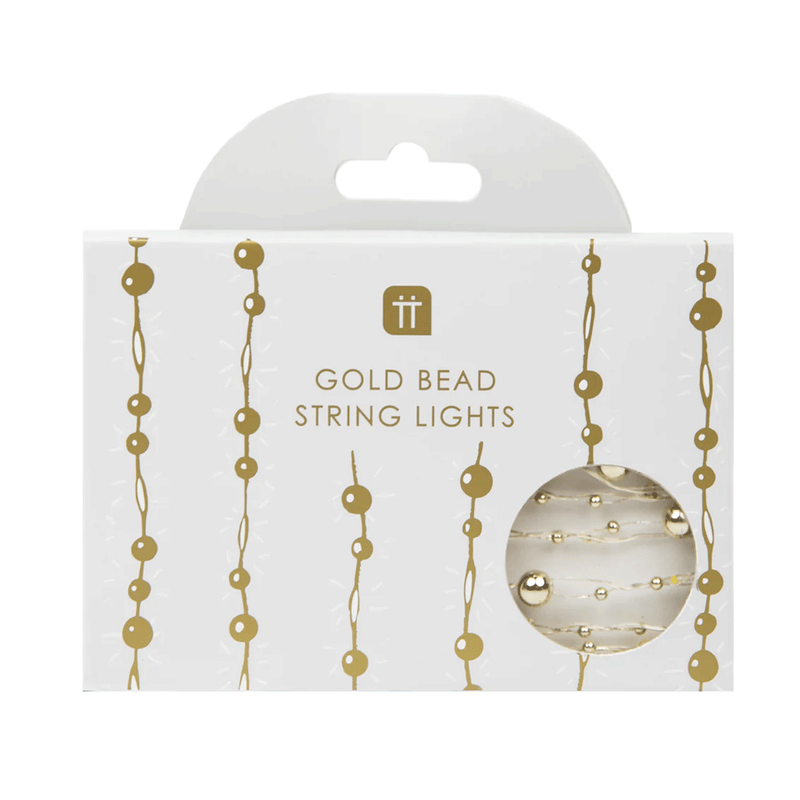 Gold Bead String Lights