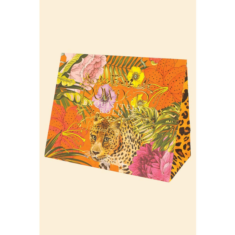 Headband Floral Tiger in Indigo