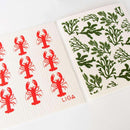 Lobster & Seaweed Eco Dishcloths