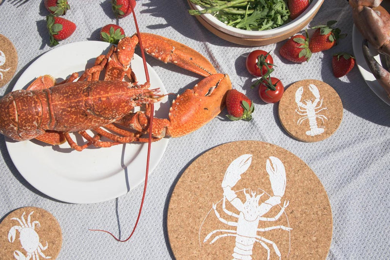 Cork Placemat Set - Lobster